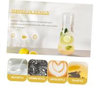 FIXOSHEE Set Cruche Verre avec Tasse Pichet Deau Froide Capacité pour Bureau et Maison Design Élégant et Résistant pour Boissons Fraîches et Thé