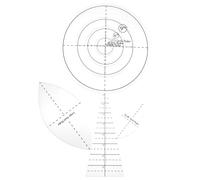 FIXOSHEE Set de Gabarits de Quilting pour Couture Durables et Stables pour Patchwork Créatif Guide de Coupe Précis pour Tissus pour Loisirs Créatifs et Couture Textile
