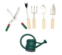 FIXOSHEE Set Outils de Jardin Miniature pour Maison de Poupée Accessoires Décoratifs Légers et Réalistes Ensemble pour Aménagement de Scène et Jeu Éducatif