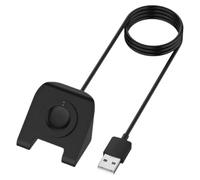 FIXOSHEE Support de Chargeur USB pour Montre Connectée Fossil Gen 4 Gen 5 Adaptateur de Chargeur TPE Noir Compact et Stable Socle de Charge Portable pour Bureau Maison et Voyage