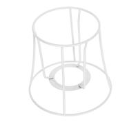 FIXOSHEE Support de Lampe Vintage Forgé avec Anneau Métallique pour Abat Jour Cadre Artisanal Français Asymétrique Robuste pour Lampe de Table et Suspension Compatible Style Rétro Européen