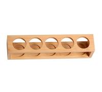 FIXOSHEE Support en bois pour huiles essentielles Organiseur stable pour bouteilles de parfum Flacons de massage Rangement pratique et sécurisé sans éclats