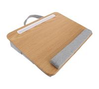 FIXOSHEE Support Pliable pour Ordinateur Portable en Carton et Tissu, Bureau Portable Kaki Compact Coussinet Antidérapant, Table D’étude pour Lit et Travail à Domicile, Bureau Pliant