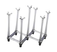 FIXOSHEE Support Pliant pour Tasse Verre avec Égouttoir Organiseur de Cuisine Compact et Élégant Rack de Rangement de Bureau pour Tasses et Mugs Gris Design Moderne et Pratique