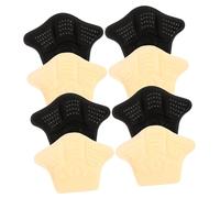 FIXOSHEE Talonnettes Adhésives Antidérapantes 8 Pcs Grip Talon Semelles Fines et Épaisses Beige et Noir Confort Chaussures Larges Protection Ampoules Usage Quotidien Femme