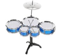 FIXOSHEE Tambour pour Tout-Petit Éducatif - Ensemble Batterie Jazz 5 Pièces Taille Moyenne, Musical Garçon et Filles D’âge Préscolaire, Instrument Percussion pour Éveil Couleur Aléatoire