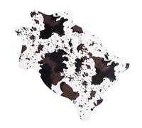 FIXOSHEE Tapis Imitation Peau de Vache Antidérapant Forme Spéciale Tapis Décoratif Lavable pour Salon Chambre et Cuisine