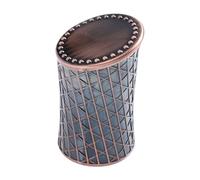 FIXOSHEE Tasse à Dés de Bar Électrolytique en Cuivre Ancien Coupe à Dés Professionnelle Intérieur Rembourré Anti-Bruit Accessoire de Jeu de Bureau Unique pour Loisirs et Divertissement