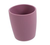 FIXOSHEE Tasse Silicone pour Salle de Bain Gobelet Droit sans Poignée Chute Tasse Apprentissage Garçon Fille et Rincer Couleur Violette
