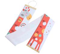 FIXOSHEE Toise Murale pour Garçon et Filles Motif Girafe Rose Règle de Mesure Hauteur Murale Amovible Décoration Chambre Garçon et Filles Nordique Tableau de Croissance Mural Pratique