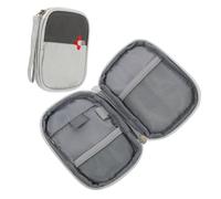 FIXOSHEE Trousse de Secours Portable Oxford Gris Léger Étanche et Résistante Pochette de Rangement Compact pour et Articles Divers pour Voyage Bureau et Activités Extérieures
