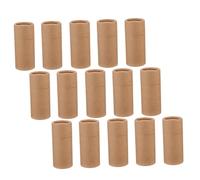 FIXOSHEE Tube D’emballage En Papier Kraft Brun 15 Pièces, Boîte Présent Moyenne Réutilisable, Multifonction Pour Bouteilles D’huile Essentielle, Thé, Parfum, Emballage Voyage Pratique Et Écologique