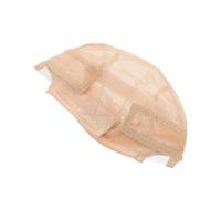 FIXOSHEE U-shaped Elastic Mesh Wig Cap Beige With Adjustable Straps Breathable Lace Front Hair Net For Weaving And Daily Wear Comfortable Velvet Hair Accessory