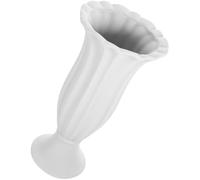 FIXOSHEE Vase de Cimetière Céramique Style Colonne Romaine Grand Format Vase Funéraire Stable pour Fleurs Artificielles ou Fraîches Décoration Commémorative pour Tombe et Espace