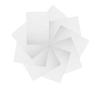 FIXOSHEE Vinyle Réutilisable pour Pochoirs 10 Plaques Transparentes PVC 22X14Cm Guide Inclus pour Dessin Détaillé et Bricolage Peinture