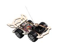 FIXOSHEE Voiture Télécommandée Bois Kit DIY de Construction Éducative Stem Voiture de Course Assemblée pour Garçons et Filles Cadeau Anniversaire et Apprentissage Scientifique