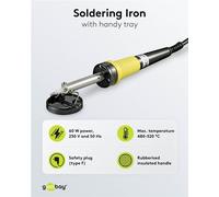 Fixpoint 51206 Fer à souder 60 W, noir-jaune - convient aux travaux de soudure professionnels