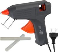 Fixpoint 59176 Pistolet à colle chaude pour bâtonnets de 12 mm, 40 W, noir - pour un collage propre pour les loisirs et la maison