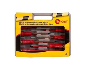 Fixpoint 77113 Jeu de Tournevis Électriques, 8 pièces