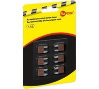 Fixpoint - Assortiment de minis fusibles, 7,5A, marron, 6