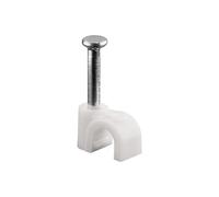 Goobay Attache de câble Wentronic 4,0 mm blanche 100 pièces