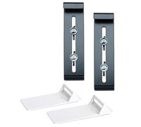 Fixpot Accroche Jardinière Invisible et Robuste - Support Balconnière pour Tous Les Rebords de Fenêtre, 2 pcs Anthracite