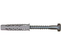 Fix'Pro - Cheville nylon quadruple expansion avec tirefond acier zingué blanc / 14 x 70 - 10 x 100 - 2