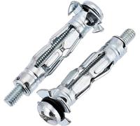 fiXte® Lot de 10 chevilles d'ancrage M5 x 37 mm en métal robuste pour plaques de plâtre