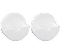 FiXte Lot de 2 supports auto-adhésifs pour évier de salle de bain ou cuisine Blanc 48 mm