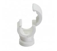 FiXte Lot de 20 colliers de serrage simples avec fixation rapide pour tuyaux de 15 mm Blanc