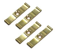 fiXte Lot de 4 loquets à bouton tournant en laiton massif pour portails, abris de jardin, portes, fabrication de boîtes, clapiers à lapins, cages etc. 38 mm