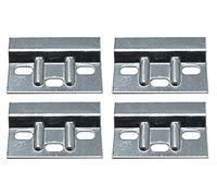 fiXte Lot de 4 supports de suspension robustes pour armoires de cuisine 63 mm x 38 mm x 1,6 mm