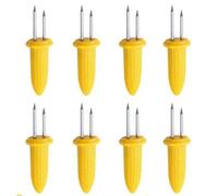 fiXte® Lot de 8 brochettes de maïs pour barbecue,Brochettes de barbecue en acier inoxydable,Supports d'épi de maïs,Fourchettes de maïs,Outil de barbecue,Fourchette porte-maïs, pique-nique, fête d'été