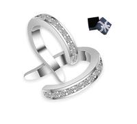 Fixura Ear Clips, Thin Chunky Ear Cuffs Non Piercing for Women, Adjustable Pierceless Ear Cuff, corrector de orejas para hombre for Prominent Ears (Sliver,2)