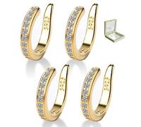 Fixura Ear Clips, Zafiller Ear Clip, Pierceless Ear Cuff, Non Piercing Cuff Cartilage Earrings for Women Man (2PCSC)