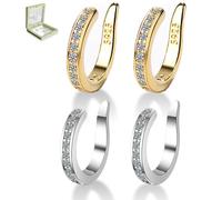 Fixura Ear Clips, Zafiller Ear Clip, Pierceless Ear Cuff, Non Piercing Cuff Cartilage Earrings for Women Man (2pcsA)