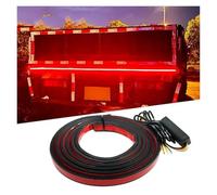 FIYFIOW Feux Arrière Bande Lumineuse Led Pour Porte Arrière Camion 24V Barre Feu Arrière Étanche Dynamique Flash Frein Arrière Supplémentaire, Feux D'avertissement Suivi Frein Arrière(2M)