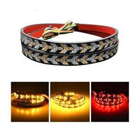 FIYFIOW Feux Arrière Clignotant De Frein De Voiture 12V, Bande LED Flexible Pour RV SUV, Feux Arrière Inversés À Double Flash Pour Coffre De Ramassage Pour Fret Pour Jeep Frein Arrière(150cm 59in)