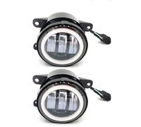 FIYFIOW Phares Antibrouillard Phare Antibrouillard LED Pour Voiture 4 Pouces 12V 30W, Blanc, DRL, Ambre Lampe Travail Pour Dodge Pour Voyage Pour Magnum Pour Chargeur(2 pieces 3.5-inch)