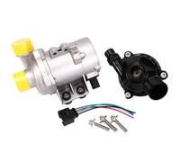 FIYFIOW Pompe À Eau SuppléMentaire Pompe À Eau avec Kit Thermostat, pour BMW E60 E61 E81 E87 E90 E91 X1 X3 X5 Z4 325i 330i 525i 530i 630i 730i