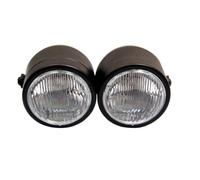 FIYFIOW Projecteur De Moto pour Bad pour Garçon pour Blackline pour Heritage pour Softail pour Classique pour FLSTC Moto Double Phare Clair/Jaune Lentille