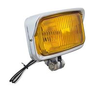 FIYFIOW Projecteur De Moto pour Dixie Universal 6v 45W Moto Chrome Phare Assemblage Lampe Rectangulaire 39-2-1-06