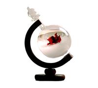 FIYSON Station Météo en Verre Tempête Bouteille De Prévisions Météo, Tempête Baromètres De Verre avec Socle en Bois Convient pour Le Bureau À Domicile Décoratif Mignon pour Le Bureau À Domicile (rose)