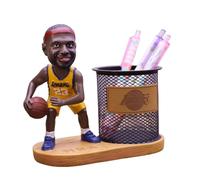 FIYSON Statue en résine personnage porte-crayons, boîte de rangement décorative de bureau, ornement multifonctionnel, collection créative, cadeau Captain Spider-Man