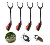 Fiyuer Outils de Ramassage, 4 Pièces Pince Ramasse Dechets, Pince de Ramassage Court, Pince de Préhension pour Personnes Agées et Adultes et Enfants, pour Prise de la Corbeille, Déchets de Jardin