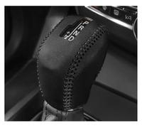 FIYVNSOP Poignée Changement Vitesse Housse De Protection en Cuir pour Pommeau De Levier De Vitesse pour Volvo XC60 XC90 S60 S60L S80L S90 V90(Black)