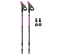 FIZAN Speed Model Bâtons de Marche Nordique en Aluminium ultralégers et réglables Anthracite Fluo