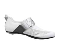 Chaussures de triathlon fizik hydra aeroweave carbon blanc argent