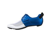 Fizik Mixte Transiro Hydra, Innovative Triathlon Shoes Chaussure de randonnée, White Metallic Blue, 45 EU