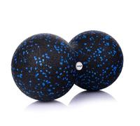 FIZYO Double Balle de Massage 24x12 cm - Boule Auto-Massage Fascia, Dos, Cou - Balle Lacrosse pour Soulagement Musculaire, Trigger Points, Physiothérapie et Récupération Sportive, Fitness (Bleue)